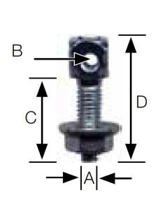 Adaptador roscado suspensión Gripple GRIPADAP 2